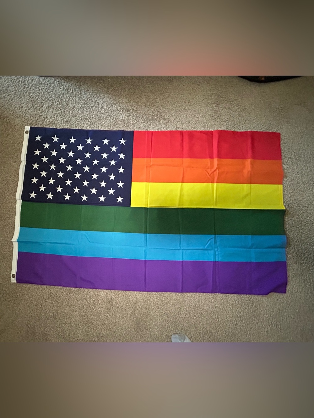 American Flag Rainbow Pride Multicolor Flag